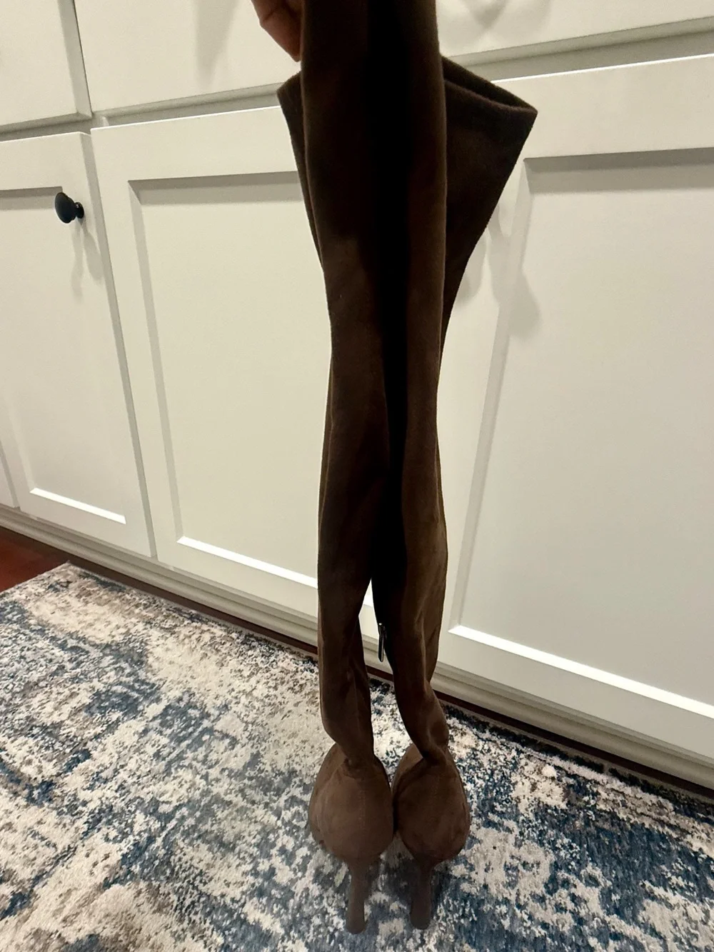 JLO Women's Over-the-Knee Suede Boots in Brown